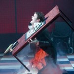 Bjorn Hlynur Haraldsson in Faust at the Young Vic (Photo by Tristram Kenton)